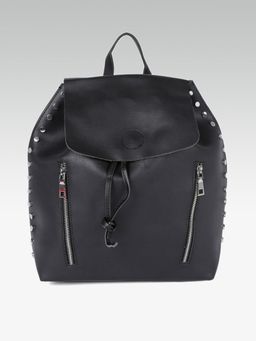 Twenty Dresses by Nykaa Fashion - Black Stud All The Way Backpack