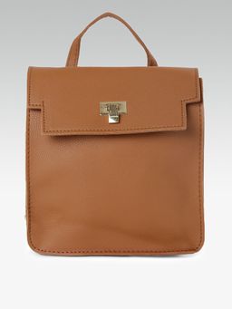 Twenty Dresses by Nykaa Fashion - Tan Time For Work Backpack