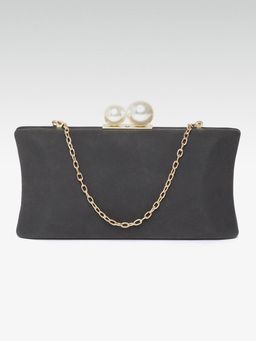 Twenty Dresses by Nykaa Fashion - Back To Black Clutch