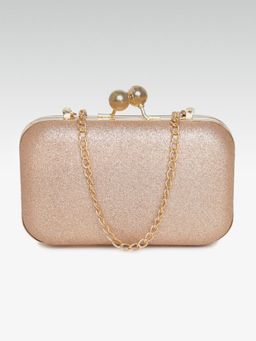 Twenty Dresses by Nykaa Fashion - Gold Dont Dull Your Sparkle Clutch