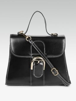 Twenty Dresses by Nykaa Fashion - Black Curves Of The Rectangle Sling Bag