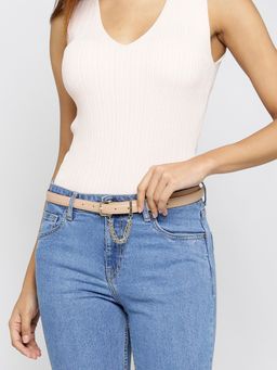 Twenty Dresses by Nykaa Fashion - Beige An Alluring Fix Waist Belt