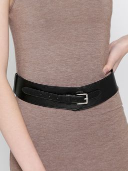 Twenty Dresses by Nykaa Fashion - Black The Sassy Stride Waist Belt