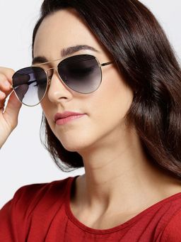 Twenty Dresses by Nykaa Fashion - Gold At The Cutting Edges Sunglasses