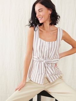 Zink London - Multi-Color Stripes Regular Top