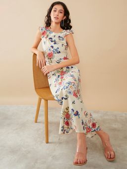 Zink London - Beige Floral Dress