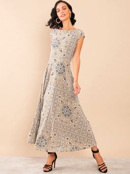Zink London - Beige Printed Dress