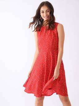 Zink London - Red Floral Dress