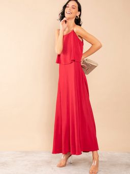 Zink London - Red Solid Dress