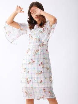 Zink London - White Checks Dress