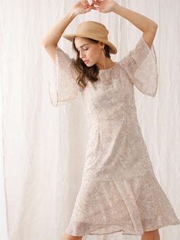 Zink London - Beige Floral Dress