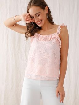 Zink London - Pink Patterned Top