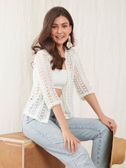 Zink London - Women White Shrug