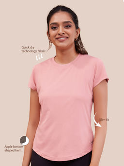 Nykd by Nykaa - Nykd All Day Classic Running T-shirt - NYK070 Brandied Apricot