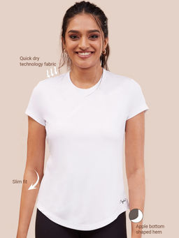 Nykd by Nykaa - Nykd All Day Classic Running T-shirt - NYK070 Optic White