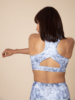 Nykd by Nykaa - On-Trend Sports Bra With Keyhole Back , Nykd All Day-NYK 082 - Multi-Color