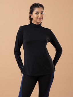 Nykd by Nykaa - Nykd All Day Raised Neck Running Tee - NYK201 Anthracite
