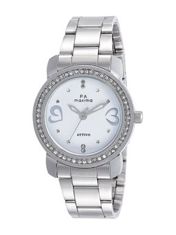 PA Maxima - O-56180CMLI White Dial Analog Watch for Women