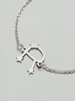 Pipa Bella by Nykaa Fashion - Silver-Plated Constellation-Themed Capital R Initial Bracelet