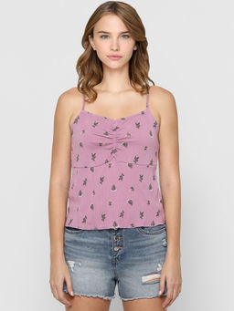 ONLY - Lavender Printed Fit & Flare Top