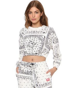 ONLY - Women Printed White Sweatshirt