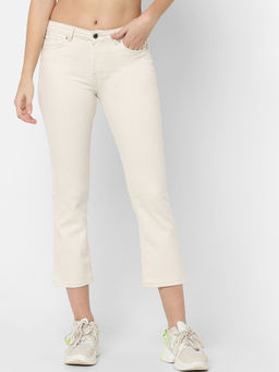 ONLY - Off White Colourful Jeans