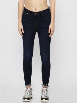 ONLY - Blue Solid Regular Jeans