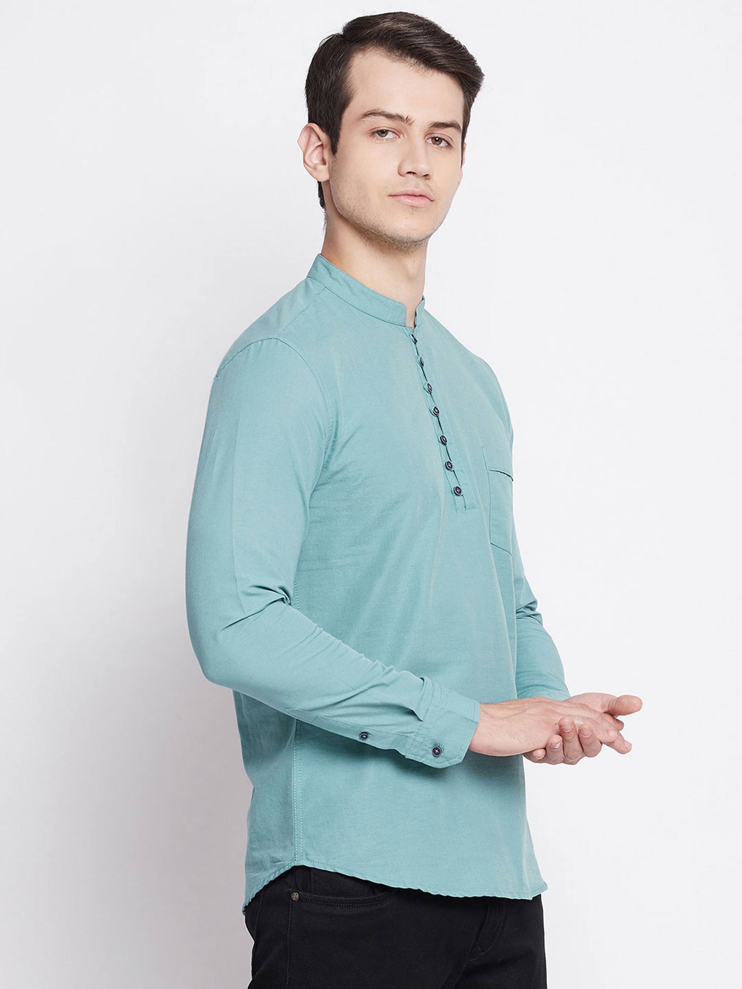 Sleeve Regular Fit Kurta Shirt 