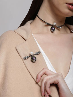 Outhouse - Metallic OH Celeste Iridescent Cosmos Brooch