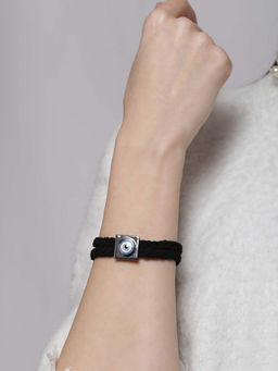 Outhouse - Protego Suede Bracelet In Gunmetal