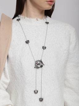 Outhouse - Metallic OH V Celeste Sautoir