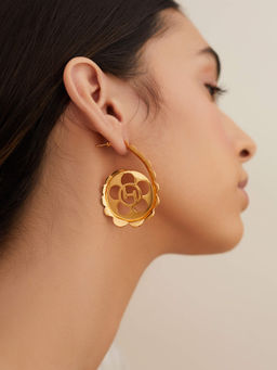 Outhouse - Oh Poppi Scallop Hoop Earrings