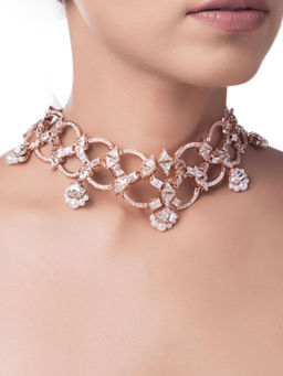 Outhouse - Crystal Mogra Necklace