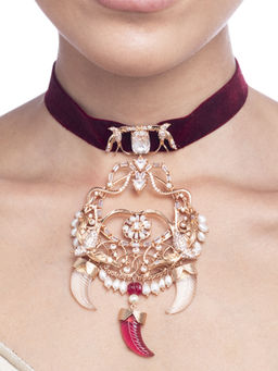 Outhouse - Eden's Arbour Velvet Necklace