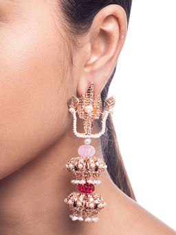 Outhouse - Deux Melon Sculpt Earrings