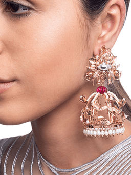 Outhouse - Coronet Rose Danglers