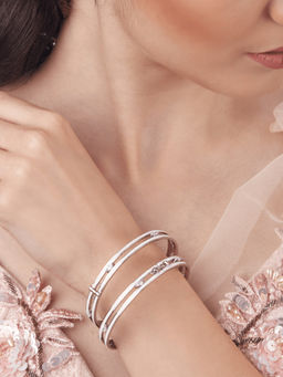 Outhouse - Chrome Celeste Bangles