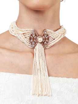 Outhouse - Regina Pearl Collared Choker