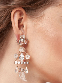 Outhouse - Odette Crystal Tusk Earrings