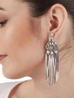 Outhouse - Noir Tassel Earrings