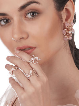 Outhouse - Eternite Rose Midi Rings