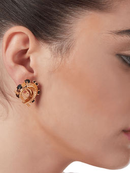 Outhouse - O.H. V Crescent Ear Studs