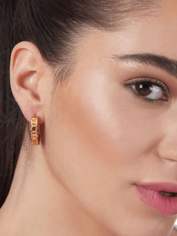 Outhouse - Full Crescent Monogram Ear Studs