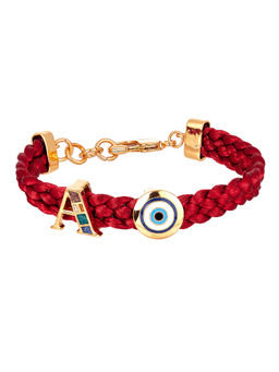 Outhouse - Infini Thread Of Protego Bracelet - Rose Wood And Gold