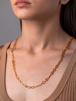 Outhouse - The Monogram Convertible Lanyard in Gold