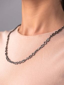 Outhouse - The Monogram Convertible Lanyard in Gunmetal