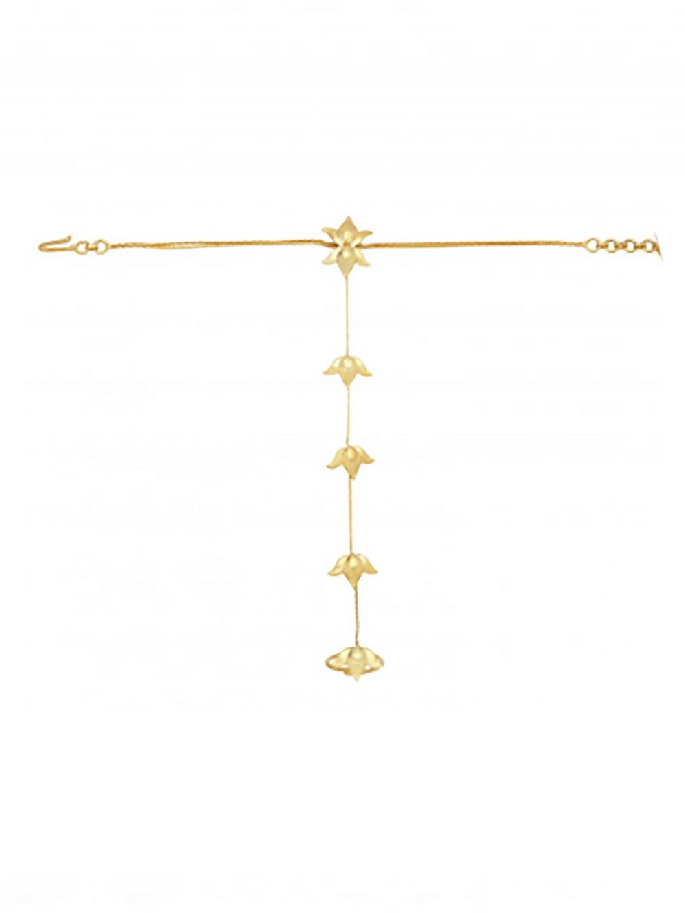 ornamaas gold plated lotus fleur handharness