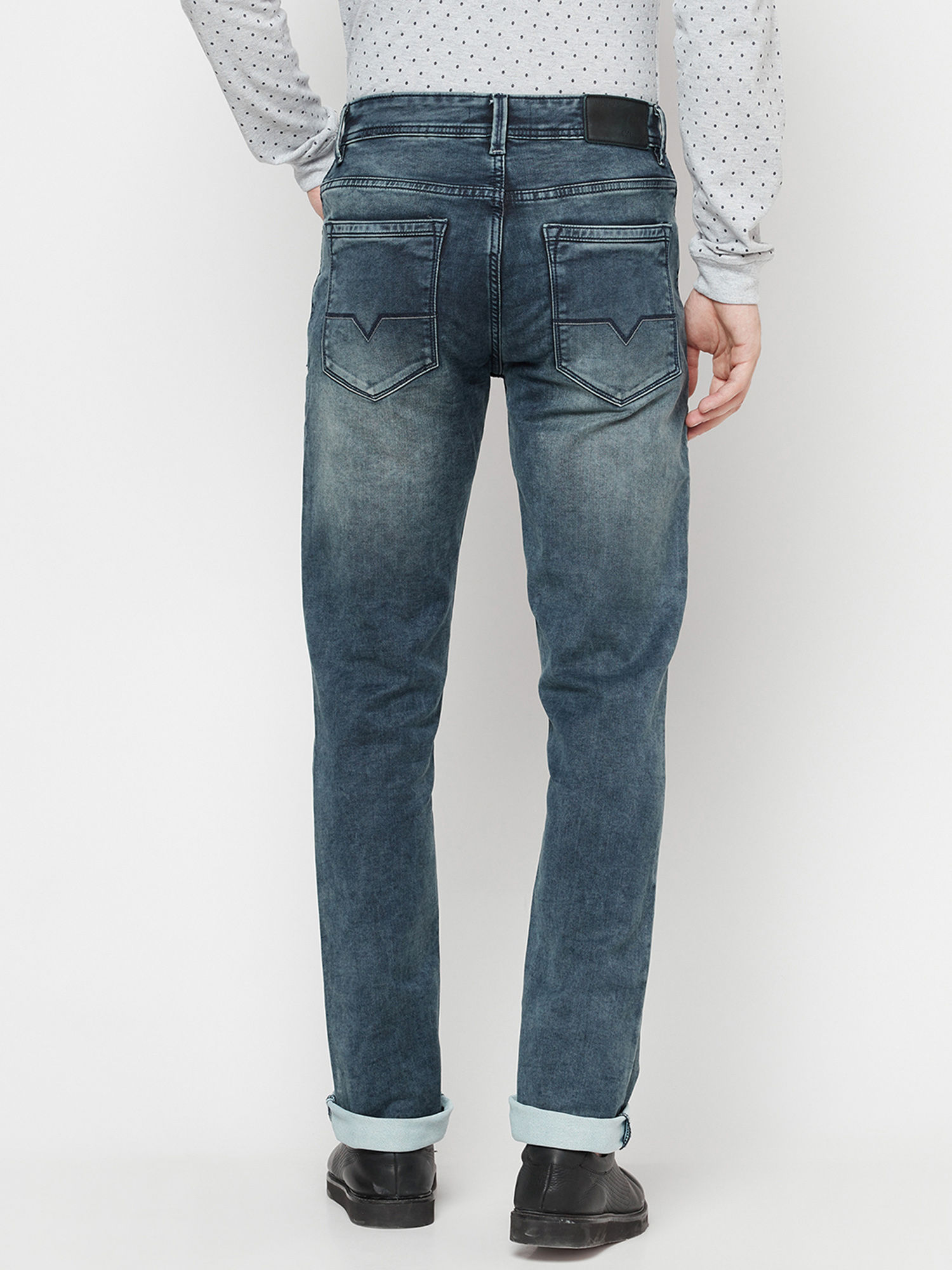 Buy OCTAVE Mens Steel Jeans Online 