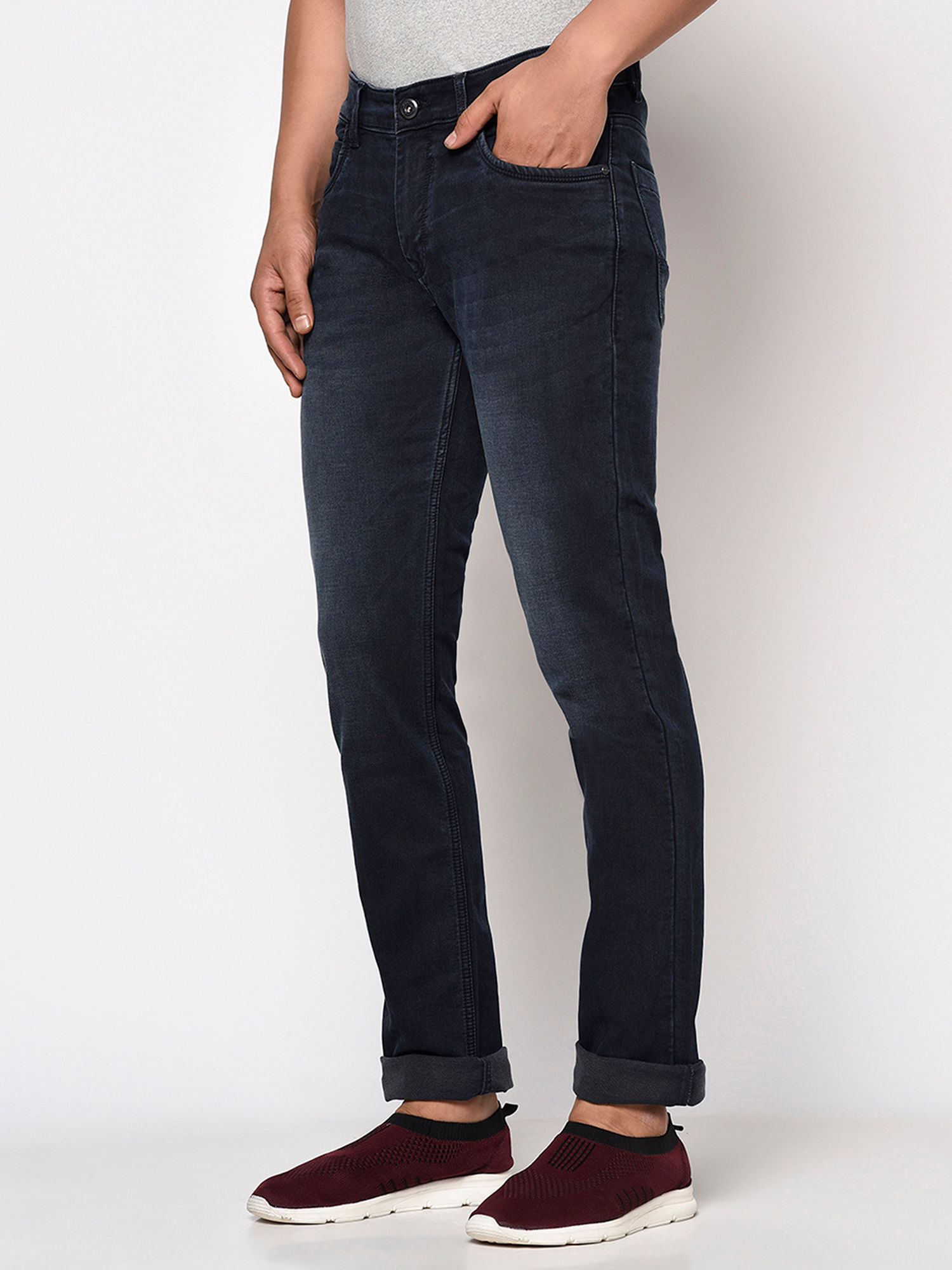Buy OCTAVE Mens Deep Indigo Jeans (34 