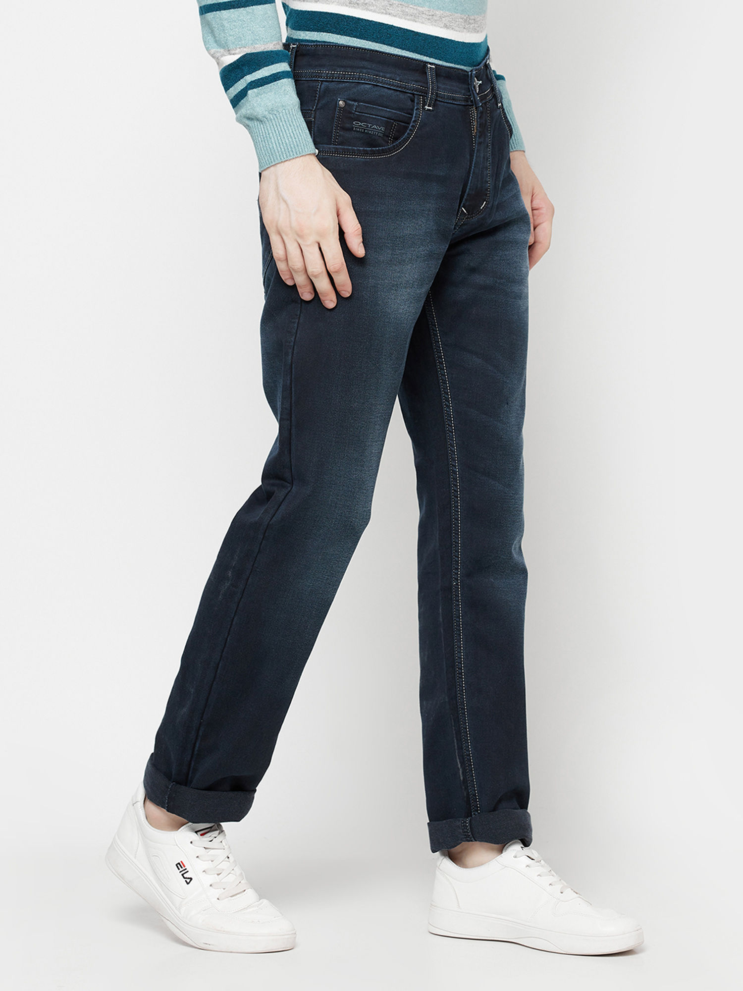 Buy OCTAVE Mens Midnight Jeans (34 